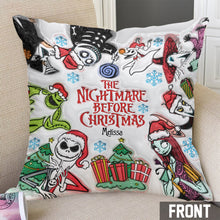 Load image into Gallery viewer, Personalized Nightmare Before Christmas Throw Pillow Gift
