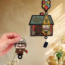 Load image into Gallery viewer, Personalized Adventure Key Holder Gift for Couples or Families