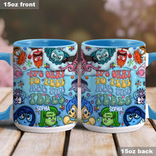 Load image into Gallery viewer, Personalized Ceramic Accent Mug 'It's Okay To Feel All The Feels' Gift for Kids