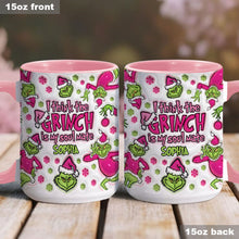 Load image into Gallery viewer, Personalized Grinch Accent Mug Custom Name Christmas Gift