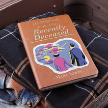 Load image into Gallery viewer, Personalized Leather Journal Handbook for the Recently Deceased Gift Idea