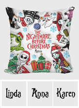 Load image into Gallery viewer, Personalized Nightmare Before Christmas Throw Pillow Gift
