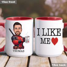 Load image into Gallery viewer, Personalized Accent Mug I Like Me Custom Photo Gift