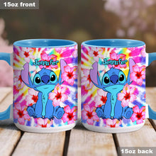 Load image into Gallery viewer, Personalized Tie Dye Accent Mug with Name for Birthday or Christmas