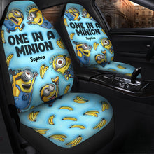 Load image into Gallery viewer, Personalized Minion Seat Covers Custom Name Gift for Kids