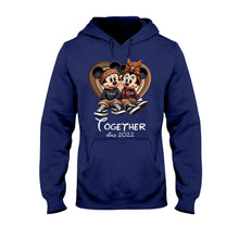 Load image into Gallery viewer, Personalized Chicano Couple T-shirt & Hoodie Gift Together Since 2022