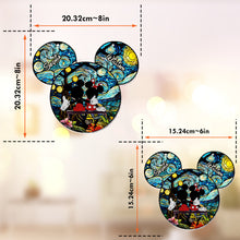 Load image into Gallery viewer, Personalized Mouse Couple Suncatcher Ornament for Animal Lovers