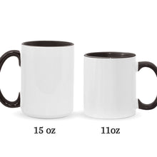 Load image into Gallery viewer, Personalized Shamrock Mouse Ears Accent Mug Gift for St. Patrick's Day
