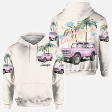 Load image into Gallery viewer, Personalized Sunset Chaser All Over Shirt with Custom Name for Beach Lovers