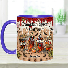 Load image into Gallery viewer, Personalized Pumpkin Spice Latte Accent Mug Custom Name Gift