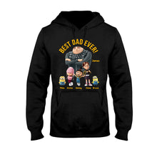Load image into Gallery viewer, Personalized Best Dad Ever T-shirt & Hoodie Gift for Father's Day