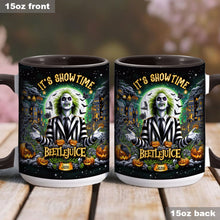 Load image into Gallery viewer, Personalized Beetlejuice Accent Mug Custom Name Gift for Halloween