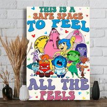 Load image into Gallery viewer, Personalized Canvas Print Safe Space Feelings Gift for Teacher