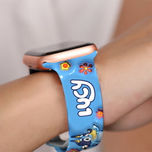 Load image into Gallery viewer, Personalized Silicone Apple Watch Band with Cute Design for Kids