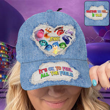 Load image into Gallery viewer, Personalized Denim Classic Cap Custom Name Gift for Kids
