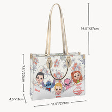 Load image into Gallery viewer, Personalized Leather Handbag for Grandma with Custom Characters