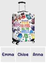 Load image into Gallery viewer, Personalized Luggage Cover Custom Name Colorful Design Gift