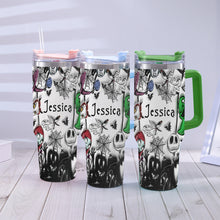 Load image into Gallery viewer, Personalized Nightmare Tumbler with Handle Custom Name Gift