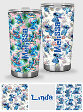 Load image into Gallery viewer, Personalized Ohana Tumbler Custom Name Summer Vibes Gift