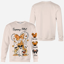 Load image into Gallery viewer, Personalized Halloween All Over Shirt Custom Name Gift for Mom