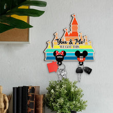 Load image into Gallery viewer, Personalized Wooden Key Holder with Names for Couples