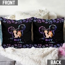 Load image into Gallery viewer, Personalized Best Butt Ever Mouse Ears Throw Pillow for Couples