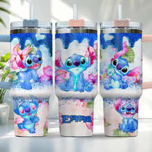 Load image into Gallery viewer, Personalized Tropical Vibe Tumbler With Handle Custom Name Gift