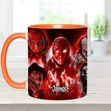 Load image into Gallery viewer, Personalized Horror Movie Accent Mug Custom Name Gift for Fans
