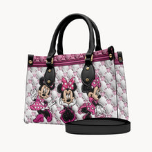 Load image into Gallery viewer, Personalized Pink Leather Handbag with Name - Cute Gift for Mom
