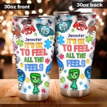 Load image into Gallery viewer, Personalized Autism Awareness Tumbler Custom Name Gift for Kids