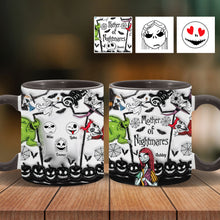 Load image into Gallery viewer, Personalized Nightmare Accent Mug Custom Name Gift for Mom or Dad