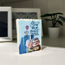 Load image into Gallery viewer, Personalized Vertical Rectangle Building Brick Block Custom Gift for Couple Anniversary