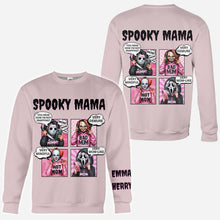 Load image into Gallery viewer, Personalized Spooky Mama All Over Shirt Custom Name Gift for Mom