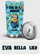 Load image into Gallery viewer, Personalized Minion Tumbler Custom Name Gift for Kids