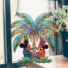 Load image into Gallery viewer, Personalized Palm Tree Suncatcher Ornament Custom Gift for Couple