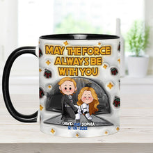 Load image into Gallery viewer, Personalized Star Wars Accent Mug Custom Name Gift for Fans