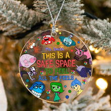 Load image into Gallery viewer, Personalized Transparent Christmas Ornament Safe Space Gift