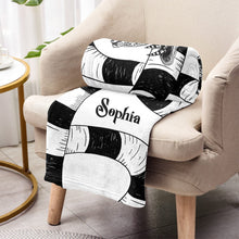 Load image into Gallery viewer, Personalized Halloween Movie Blanket Custom Name Gift