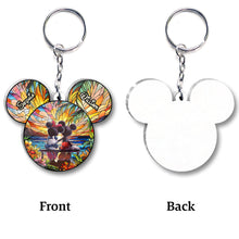Load image into Gallery viewer, Personalized Acrylic Mouse Keychain Custom Names Gift for Couples