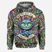 Load image into Gallery viewer, Personalized Cat Design Hoodie & Leggings Set for Women