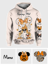 Load image into Gallery viewer, Personalized Halloween All Over Shirt Custom Name Gift for Mom