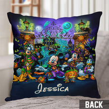 Load image into Gallery viewer, Personalized Halloween Throw Pillow with Custom Name for Kids
