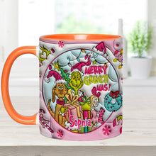 Load image into Gallery viewer, Personalized Merry Grinchmas Accent Mug Custom Name Holiday Gift