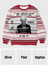 Load image into Gallery viewer, Personalized Holiday Ugly Sweater Custom Name Gift Idea