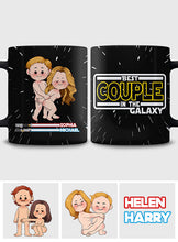 Load image into Gallery viewer, Personalized Couple Mug Best In The Galaxy Custom Names Gift