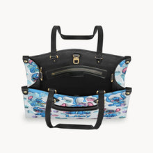 Load image into Gallery viewer, Personalized Ohana Leather Handbag Gift for Her - Floral Design