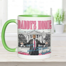 Load image into Gallery viewer, Personalized Two-Tone Accent Mug Custom Name Gift for Dad