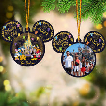 Load image into Gallery viewer, Personalized Family Photo Mouse Ornament Custom Gift for Christmas