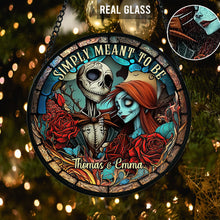 Load image into Gallery viewer, Personalized Stained Glass Suncatcher Unique Gift for Couples