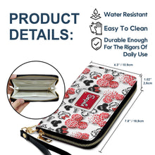 Load image into Gallery viewer, Personalized Minnie Mouse Leather Long Wallet for Women